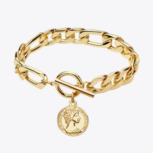 Chunky Chain Toggle Clasp Bracelet For Women - Picture 1 of 6